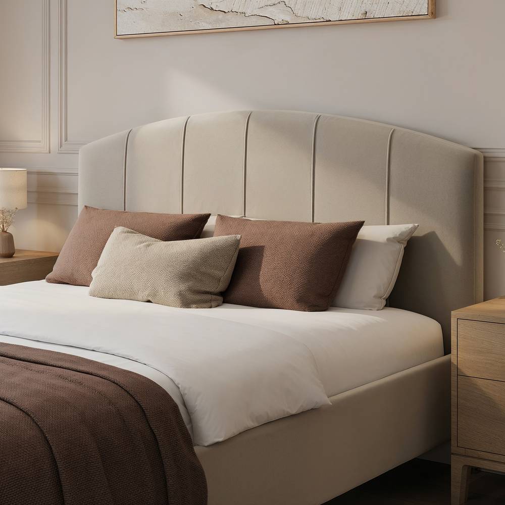 Avery Shadow Ottoman Bed - Natural Stone