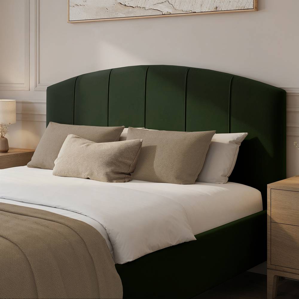 Avery Shadow Ottoman Bed - Olive green