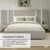 Amelia Ottoman Hotel Bed With Bedside Tables and App Controlled Lights - Grey (2 Sizes) - XR LivingOttoman Bed