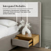 Amelia Ottoman Hotel Bed With Bedside Tables and App Controlled Lights - Grey (2 Sizes) - XR LivingOttoman Bed