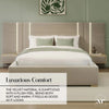 Amelia Ottoman Hotel Bed With Bedside Tables and App Controlled Lights - Natural Stone (2 Sizes) - XR LivingOttoman Bed