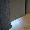 Ava Upholstered TV Bed with LED Lights - Grey (4 Sizes) - XR LivingTV Bed