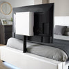 Ava Upholstered TV Bed with LED Lights - White (4 Sizes) - XR LivingTV Bed