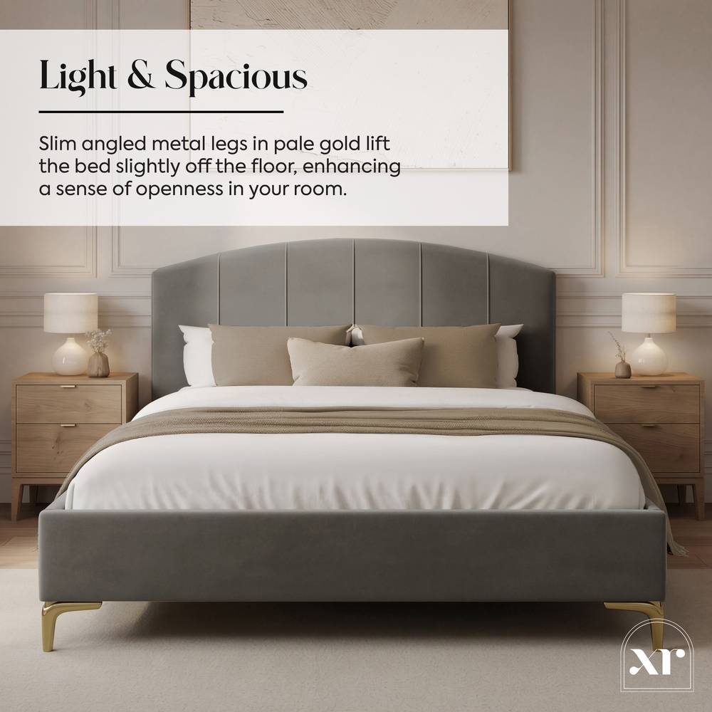 Avery Shadow Ottoman Bed - Grey - XR LivingBed Frame