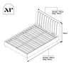 Cooper Mixed Material Shadow Ottoman Bed - Oak/Natural (2 Sizes) - XR LivingBed Frame