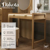 Dakota Dressing Table with 2 Drawers and App Controlled LED Lights - Wild Oak - XR LivingDressing Table