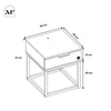 Denver Bedside Table With App Controlled LED Lights - Oak / Black - XR LivingFurniture