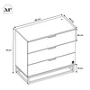 Denver Chest Of 3 Drawers with App Controlled LED Lights - Oak / Black - XR LivingFurniture