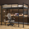 Denver High Sleeper Bunk Bed With Desk DOUBLE - Black - XR LivingHigh Sleeper Bed