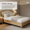 Emy French Style Shadow Ottoman Wooden Bed Frame - Oak / Natural (2 Sizes) - XR LivingBed Frame