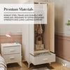 Florence Canvas 2 Door Wardrobe - Natural - XR LivingWardrobe