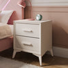 Florence Canvas Bedside Table with Two Drawers - Natural - XR LivingBedside Table