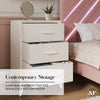 Florence Canvas Chest of 3 Drawers - Natural - XR LivingChest of Drawers