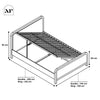Leonie Shadow Ottoman Wooden Bed Frame - Ash / Natural (2 Sizes) - XR LivingBed Frame