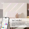Lily Single Bed Frame with App Controlled LED Lights - Ivory - XR LivingBed Frame