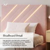 Lily Single Bed Frame with App Controlled LED Lights - Pink - XR LivingBed Frame