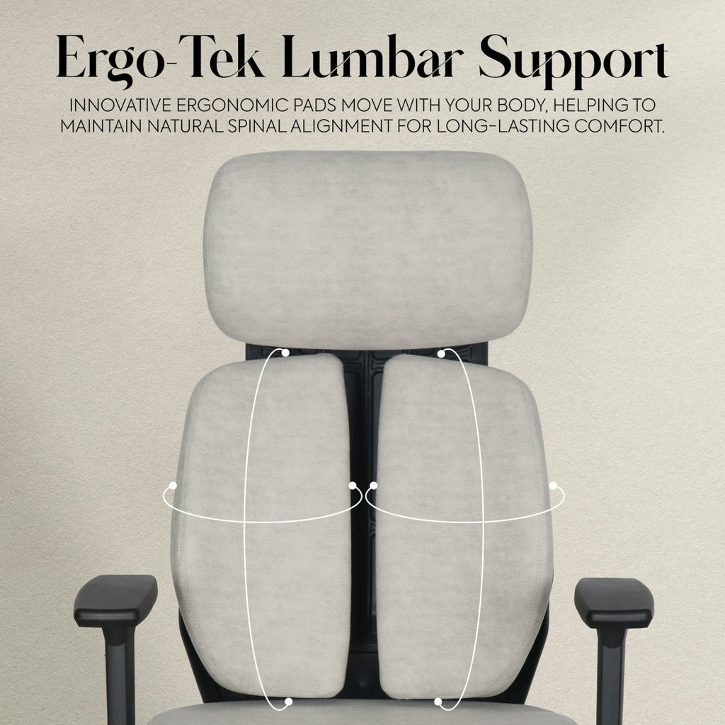 Lyla Ergonomic Office Chair with ErgoTek Comfort Pads - cream - XR LivingOffice Chair