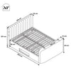 Maisie 5.1 Ottoman Bed with Electric TV Lift, True Surround Sound and App Controlled LED Lights - Grey (2 Sizes) - XR LivingOttoman TV Bed