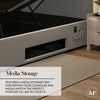 Maisie 5.1 Ottoman Bed with Electric TV Lift, True Surround Sound and App Controlled LED Lights - Grey (2 Sizes) - XR LivingOttoman TV Bed