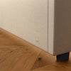 Maisie Upholstered Ottoman Bed with LED Lighting - Natural Stone (2 Sizes) - XR Living