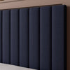 Maisie Upholstered Ottoman TV Bed with LED Lighting - Navy Blue (2 Sizes) - XR LivingOttoman TV Bed