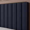 Maisie Upholstered TV Bed with LED Lighting - Navy Blue (2 Sizes) - XR Living