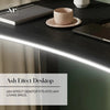 Oka LED Office Desk with Wireless Charging - Ash Black RGB (2 Sizes) - XR LivingOffice Desk