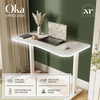 Oka LED Office Desk with Wireless Charging - White RGB (2 Sizes) - XR LivingOffice Desk